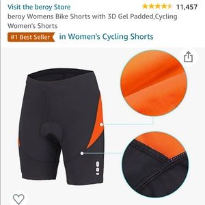 beroy Womens Bike Shorts with 3D Gel Pads cycling